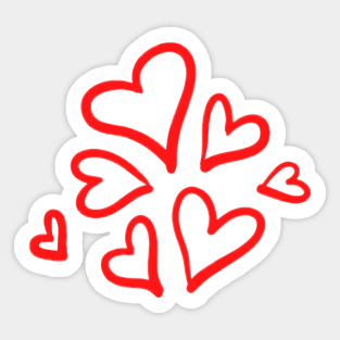 Hearts Sticker